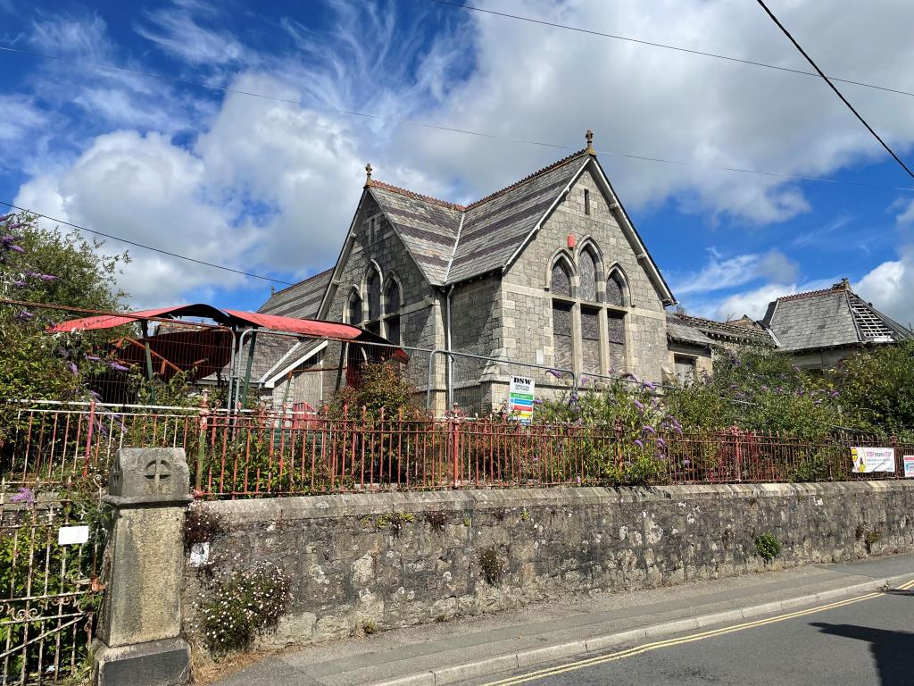 Lot: 56 - SUBSTANTIAL FORMER SCHOOL PREMISES - Partial View of Lot from Carclaze Road